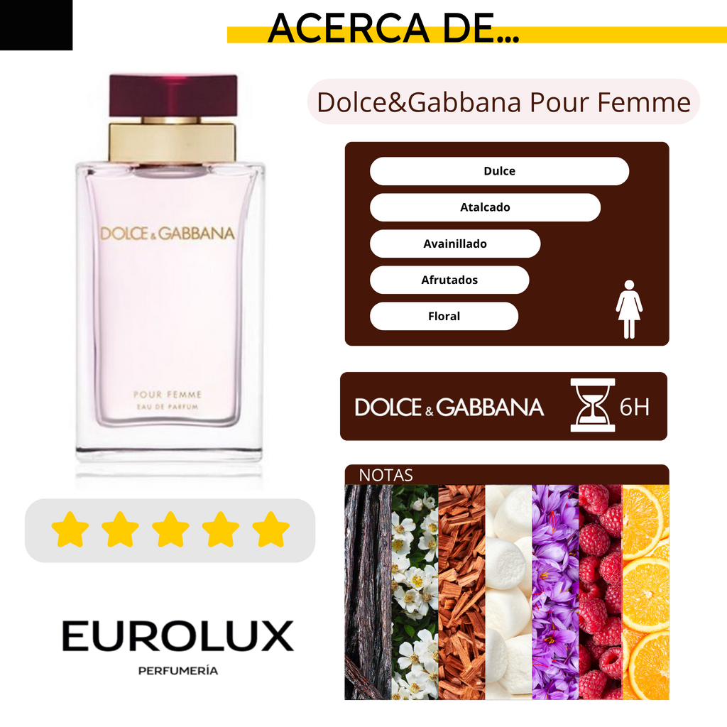 DOLCE & GABBANA POUR FEMME 100ML EDP