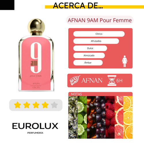 AFNAN 9AM Pour Femme Coral EDP 100ML